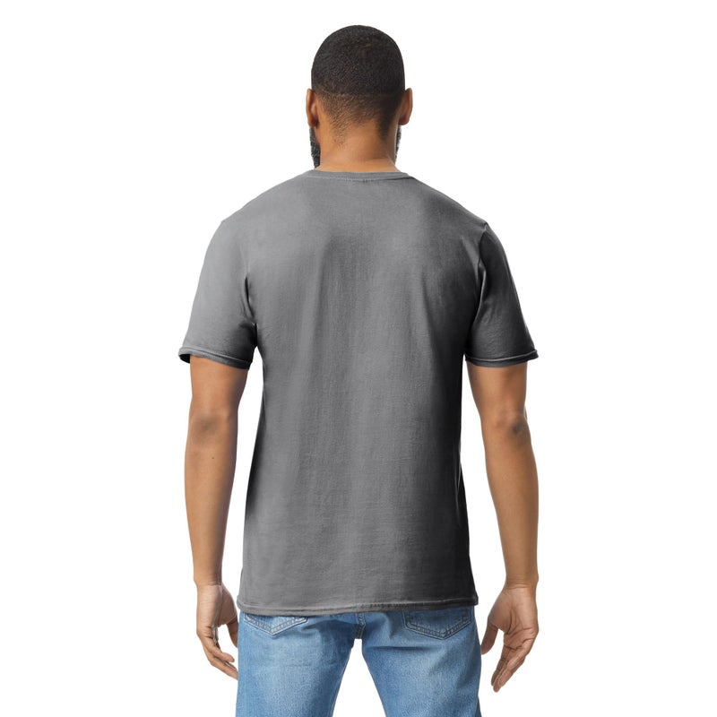Gildan Adult Softstyle Cotton T-Shirt, Style G64000, Multipack, Charcoal (2-Pack), 3X-Large - Image 4